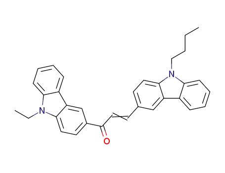 3-(9-butyl-9H-carbazol-3-yl)-1-(9-ethyl-9H-carbazol-3-yl)prop-2-en-1-one