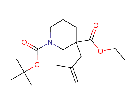 1-tert-butyl 3-ethyl 3-(2-methylprop-2-en-1-yl)piperidine-1,3-dicarboxylate