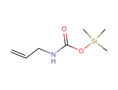 Molecular Structure of 51041-96-4 (Carbamic acid, 2-propenyl-, trimethylsilyl ester)