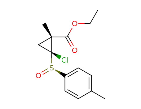 (1R,2S)-ethyl 2-chloro-1-methyl-2-((R)-p-tolylsulfinyl)cyclopropanecarboxylate