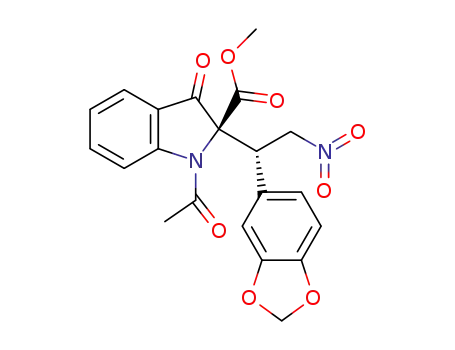 (S)-methyl 1-acetyl-2-((S)-1-(benzo[d][1,3]dioxol-5-yl)-2-nitroethyl)-3-oxoindoline-2-carboxylate