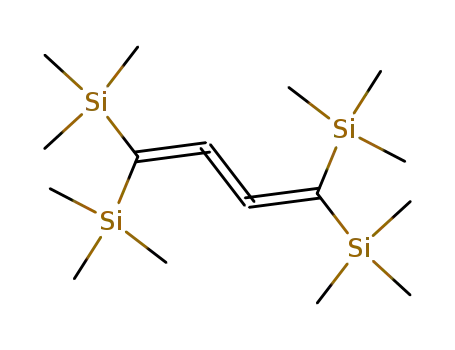 Molecular Structure of 70641-35-9 (Silane, 1,2,3-butatriene-1,4-diylidenetetrakis[trimethyl-)