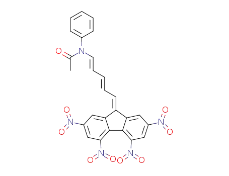 N-phenyl-N-[(1E,3E)-5-(2,4,5,7-tetranitro-9H-fluoren-9-ylidene)penta-1,3-dienyl]acetamide