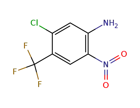 Molecular Structure of 35375-74-7 (4-Amino-2-chloro-5-nitrobenzotrifluoride)