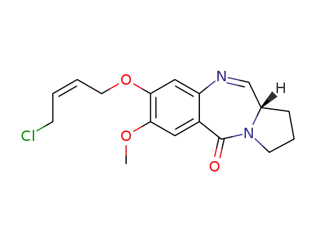 (11aS)-8-[(Z)-4-chloro-but-2-enyloxy]-7-methoxy-1,2,3,11a-tetrahydro-10H-pyrrolo[2,1-c][1,4]benzodiazepine-5-one