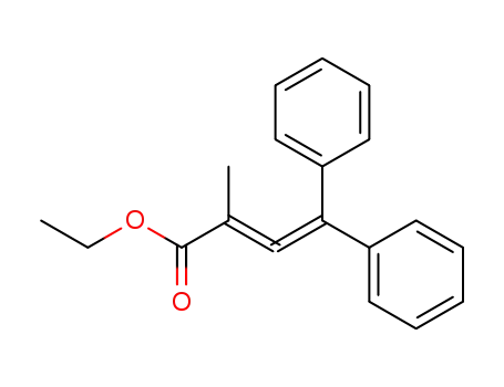 Molecular Structure of 5717-43-1 (2,3-Butadienoic acid, 2-methyl-4,4-diphenyl-, ethyl ester)