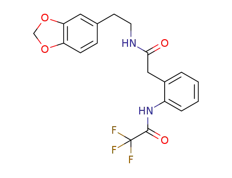 N-(2-((2-benzo[1,3]dioxol-5-ylethylcarbamoyl)methyl)phenyl)-2,2,2-trifluoroacetamide