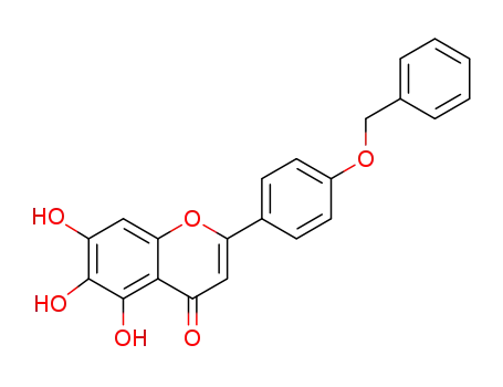 5,6,7-trihydroxy-2-[4-(phenylmethoxy)phenyl]-4H-1-benzopyran-4-one