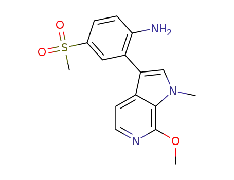2-(7-methoxy-1-methyl-1H-pyrrolo[2,3-c]pyridin-3-yl)-4-(methylsulfonyl)aniline