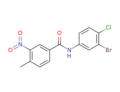 N-(3-bromo-4-chlorophenyl)-4-methyl-3-nitrobenzamide