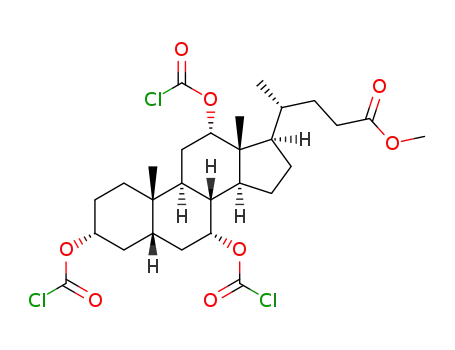 methyl 3α,7α,12α-tris(chlorocarbonyloxy)-5β-cholan-24-oate