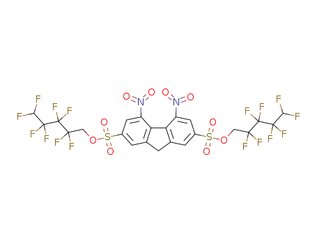 bis(2,2,3,3,4,4,5,5-octafluoropentyl) 4,5-dinitro-9H-fluorene-2,7-disulfonate