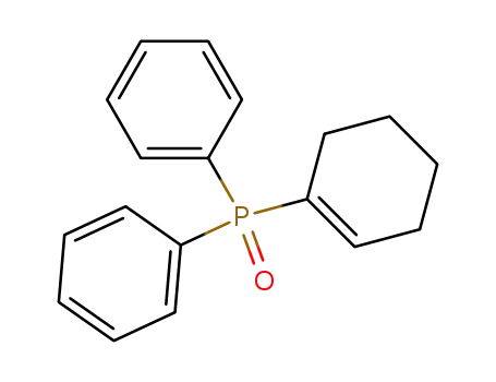 Molecular Structure of 38868-16-5 (Phosphine oxide, 1-cyclohexen-1-yldiphenyl-)