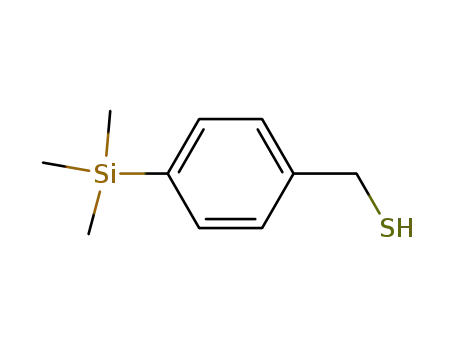 Molecular Structure of 57337-85-6 (P-(TRIMETHYLSILYL)PHENYLMETHANETHIOL)