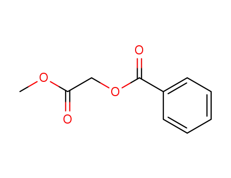 Molecular Structure of 29747-05-5 (Acetic acid, (benzoyloxy)-, methyl ester)