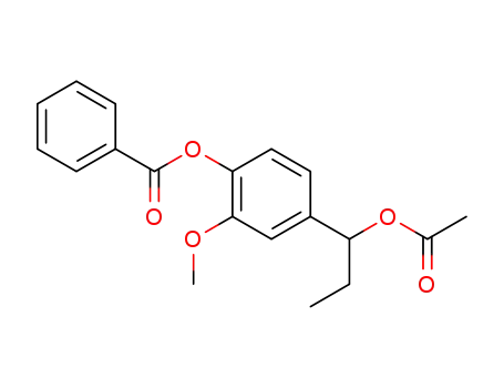 4-(1-acetoxypropyl)-2-methoxyphenyl benzoate
