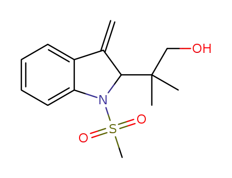 2-methyl-2-(3-methylene-1-(methylsulfonyl)indolin-2-yl)propan-1-ol