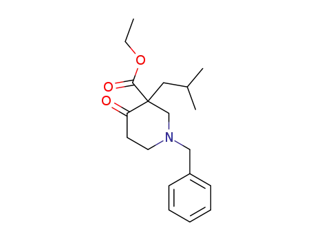 ethyl 1-benzyl-3-isobutyl-4-oxopiperidine-3-carboxylate