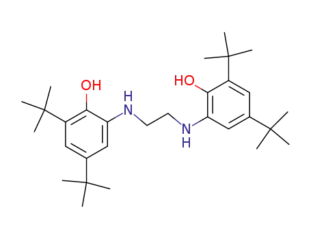 Molecular Structure of 96506-59-1 (N, N-bis(3,5-di-tert-butyl-2-hydroxyphenyl)-1,2-diaminoethane)