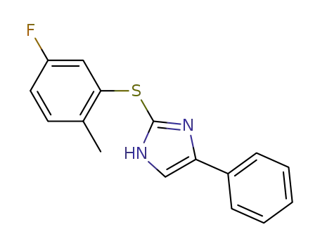 2-((5-fluoro-2-methylphenyl)thio)-4-phenyl-1H-imidazole