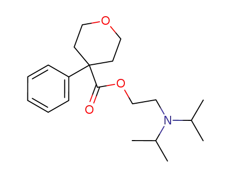 4-phenyl-tetrahydro-pyran-4-carboxylic acid-(2-diisopropylamino-ethyl ester)