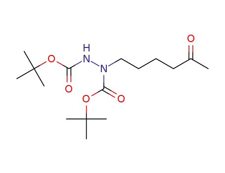 di-tert-butyl 1-(5-oxohexyl)hydrazine-1,2-dicarboxylate
