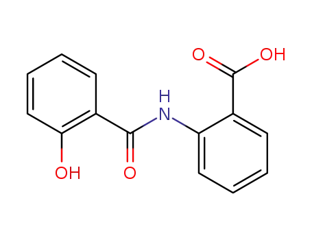 Molecular Structure of 13316-98-8 (Benzoic acid, 2-[(2-hydroxybenzoyl)amino]-)