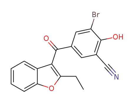 3-bromo-5-(2-ethylbenzofuran-3-carbonyl)-2-hydroxybenzonitrile