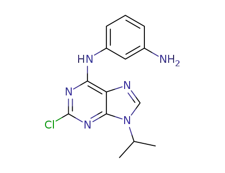 N1-(2-chloro-9-isopropyl-9H-purin-6-yl)benzene-1,3-diamine