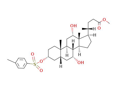 7α,12α-dihydroxy-3α-(toluene-sulfonyl-(4)-oxy)-5β-cholanoic acid-(24)-methyl ester