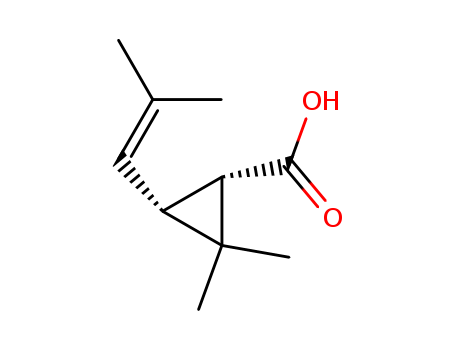 Cyclopropanecarboxylicacid, 2,2-dimethyl-3-(2-methyl-1-propen-1-yl)-, (1R,3S)-rel-
