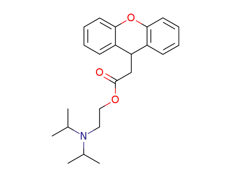 xanthen-9-yl-acetic acid-(2-diisopropylamino-ethyl ester)