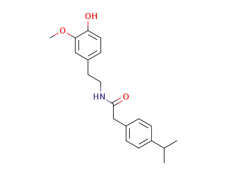 N-[2-(4-hydroxy-3-methoxyphenyl)ethyl]-2-[4-(propan-2-yl)phenyl]acetamide