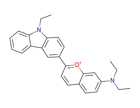 7-diethylamino-2-(9-ethyl-9H-carbazol-3-yl)chromen-1-ium