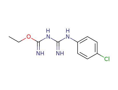 N-[N-(4-chlorophenyl)carbamimidoyl]-1-ethoxy-methanimidamide(69232-13-9)