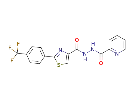 N'-picolinoyl-2-(4-(trifluoromethyl)phenyl)thiazole-4-carbohydrazide