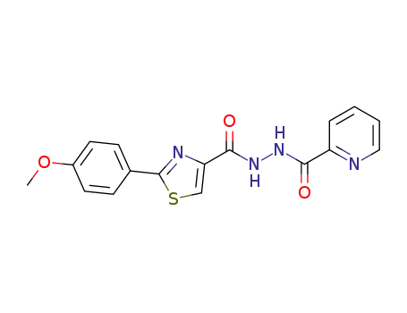 2-(4-methoxyphenyl)-N'-picolinoylthiazole-4-carbohydrazide