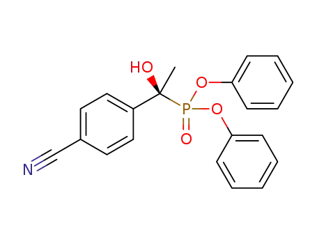 diphenyl (S)-(1-hydroxy-1-(4-cyanophenyl)ethyl)phosphonate