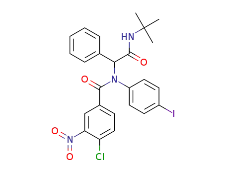 N-(2-tert-butylamino)-2-oxo-1-phenylethyl-4-chloro-N-(4-iodophenyl)-3-nitrobenzamide