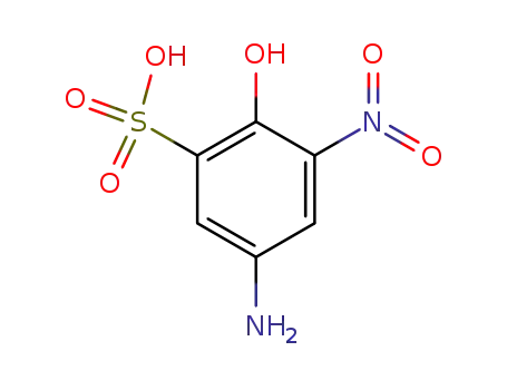 Molecular Structure of 6362-52-3 (5-amino-2-hydroxy-3-nitrobenzenesulphonic acid)