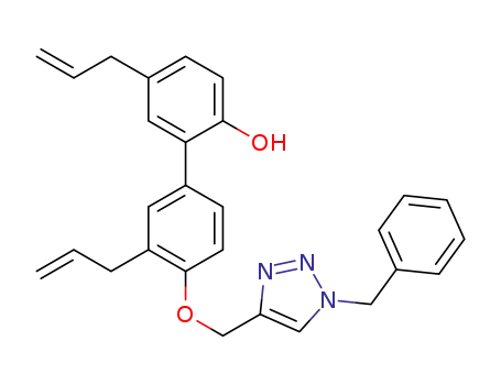 3',5-diallyl-4'-((1-benzyl-1H-1,2,3-triazol-4-yl)methoxy)-[1,1'-biphenyl]-2-ol