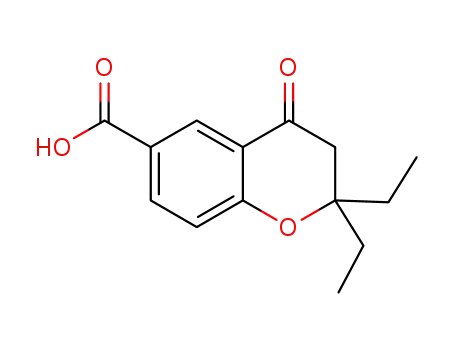 2,2-diethyl-4-oxo-3,4-dihydro-2H-1-benzopyran-6-carboxylic acid