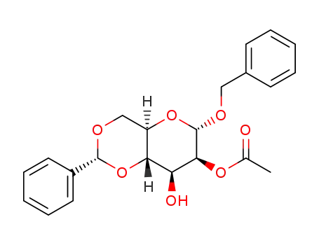 benzyl 2-O-acetyl-4,6-O-benzylidene-α-D-glucopyranoside