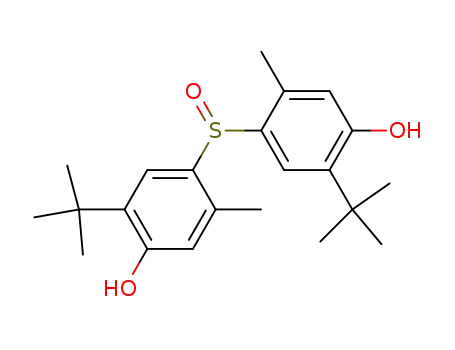 Molecular Structure of 31710-39-1 (Phenol, 4,4'-sulfinylbis[3-(1,1-dimethylethyl)-5-methyl-)