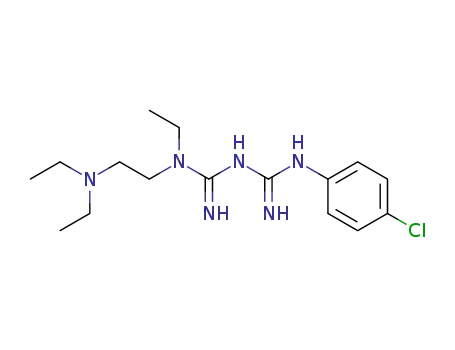 1-ethyl-5-(4-chloro-phenyl)-1-(2-diethylamino-ethyl)-biguanide