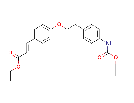 (E)-ethyl 3-{4-[2-(4-{[(tert-butoxy)carbonyl]amino}phenyl)ethoxy]phenyl}acrylate