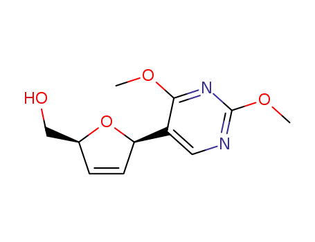 2,4-dimethoxy-5-(2,3-didehydro-2,3-dideoxy-β-D-ribofuranosyl)pyrimidine