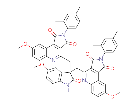 4,4'-((5-methoxy-2-oxoindoline-3,3-diyl)bis(methylene)) bis(2-(2,4-dimethylphenyl)-8-methoxy-1H-pyrrolo[3,4-c] quinoline-1,3(2H)-dione)