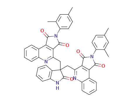 4,4'-((2-oxoindoline-3,3-diyl)bis(methylene))bis(2-(2,4-dimethylphenyl)-1H-pyrrolo[3,4-c]quinoline-1,3(2H)-dione)