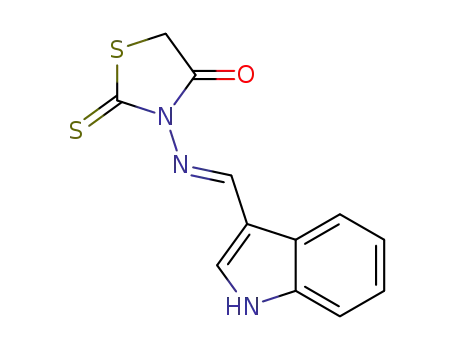 (E)-3-(((1H-indol-3-yl)methylene)amino)-2-thioxothiazolidin-4-one